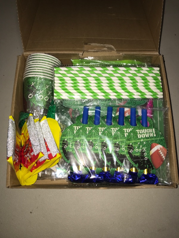 Photo 2 of 23 Piece Football Party Supplies Decorations Set