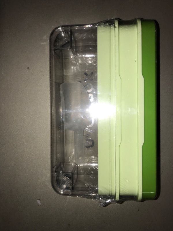 Photo 6 of Ninyoon 1 Second Release Ice Cube Tray with Lid and Bin, 2 Tier ice molds Make 64 Ice Cubes Big Capacity Bin for Freezer Including Ice Scoop (Green)