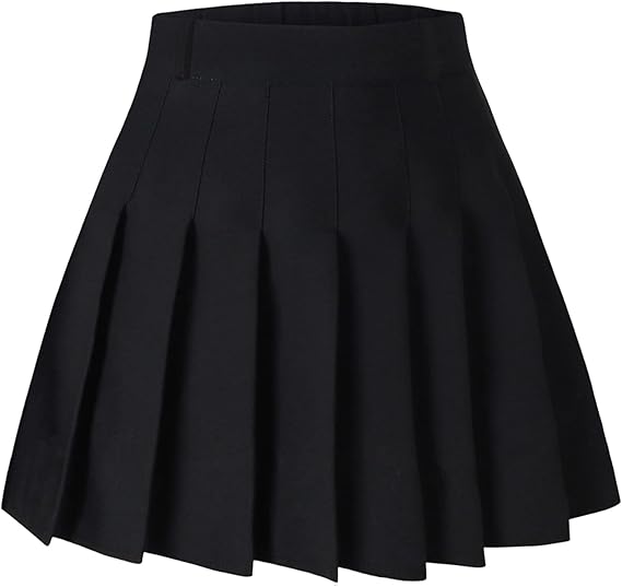 Photo 1 of - US 4XL SANGTREE Women Girls Pleated Skirts with Shorts, Elastic Waist Uniform Plus Size Tennis Casual Skirt, 2 Years 