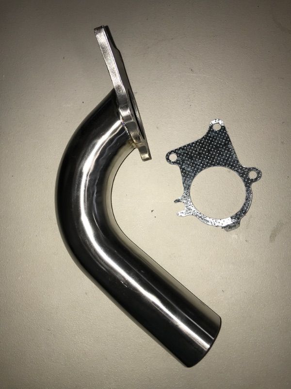Photo 1 of 1992 ACURA INTEGRA 2015-2016 ACURA TLX 3.5L TURBO EXHAUST UNIVERSAL EXHAUST PIPE 90 DEGREE STAINLESS 2.5" T3/T4 W/GASKET