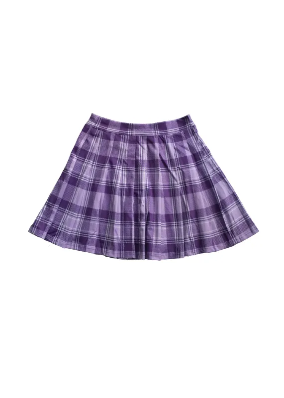 Photo 1 of SANGTREE Girls Women's Pleated Skirt, Elastic Waist Uniform Skirt (9-10)
