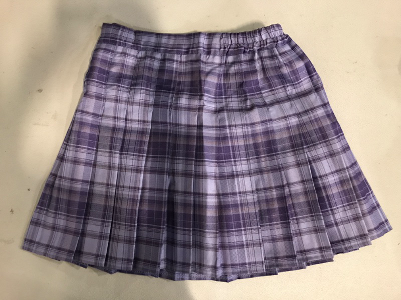 Photo 3 of SANGTREE Girls Women's Pleated Skirt, Elastic Waist Uniform Skirt (9-10)
