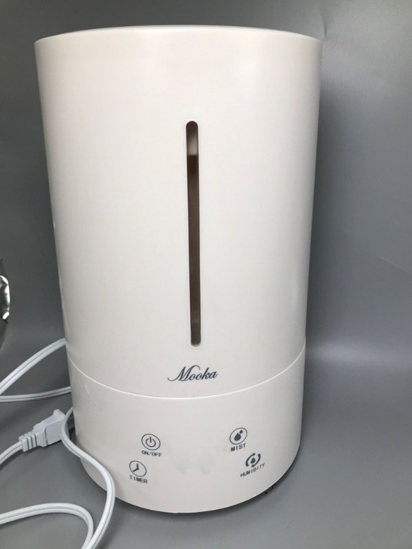 Photo 2 of Mooka Humidifier, 4.5L(1.2Gal) Cool Mist Humidifier, Top Fill Cool Mist Humidifier for Bedroom, Large Room,  QUiet Operation, 13-40 Hours, Auto Shut-Off Product Name