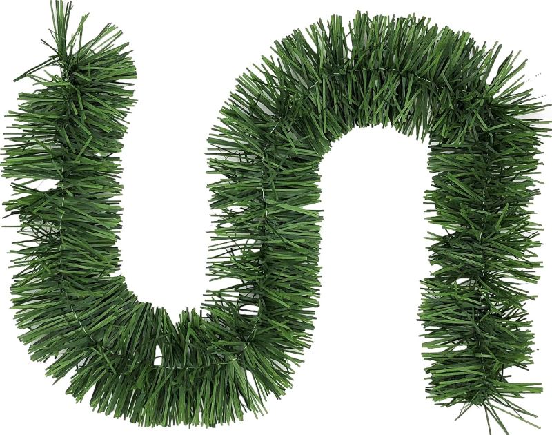 Photo 2 of 50 Foot Garland | Christmas Garland for Christmas Decorations Indoor or Outdoor | Non-Lit Soft Garland Christmas Decorations | Green Holiday Decor | Home Garden Artificial Greenery (1, 50 FT)