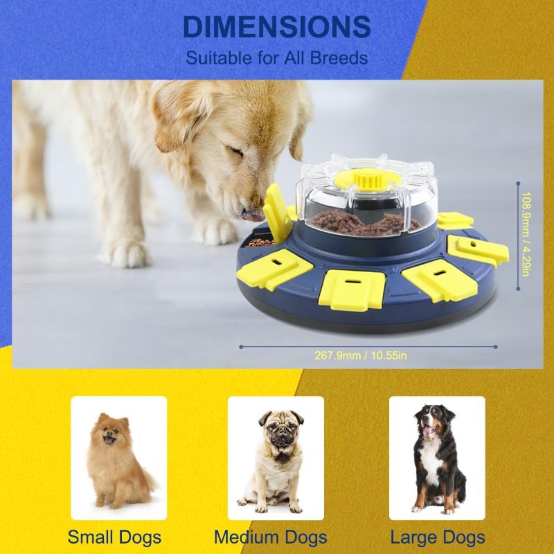 Photo 3 of Dog Puzzle Toys,Slow Feeder-Dog Food Treat Feeding Toys,Dispensing Interactive Dog Toys for Small/Medium/Large Dogs-Dog Boredom Toy, Dog Entertainment Toys for IQ Training