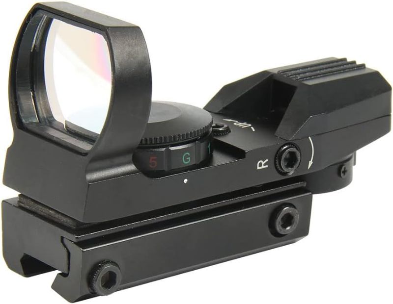 Photo 1 of TACFUN Red and Green Reflex Sight with 4 Reticles, 3/8" Dovetail Mount for Airgun Airsoft and .22 RF