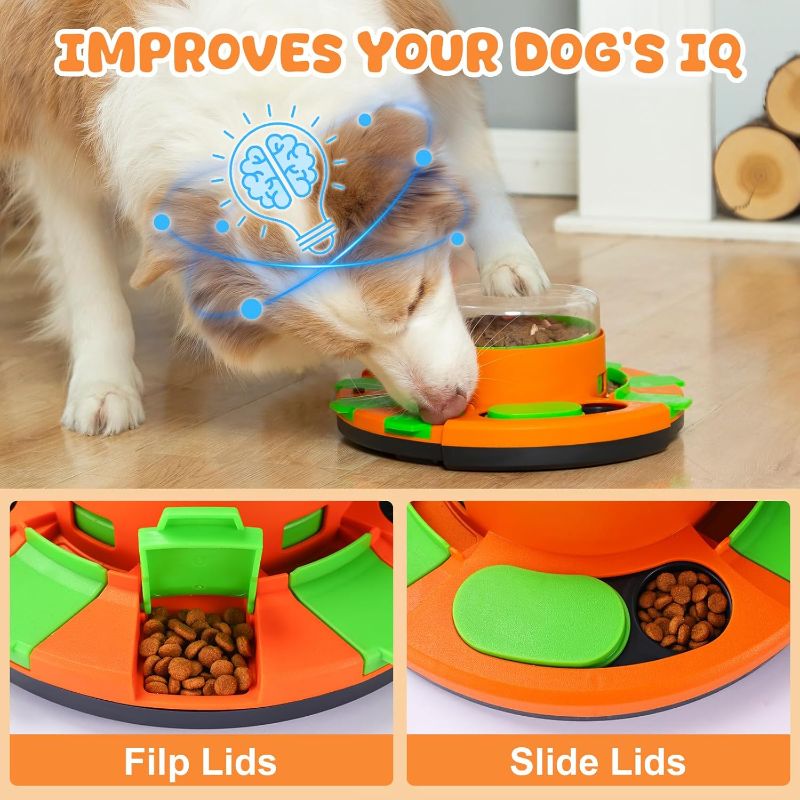 Photo 1 of Dog Puzzle Toys Dog Slow Feeder Treat Puzzle, Interactive Enrichment Toys for Dog, Dog Food Dispenser for Boredom and Mental Stimulation (Yellow)