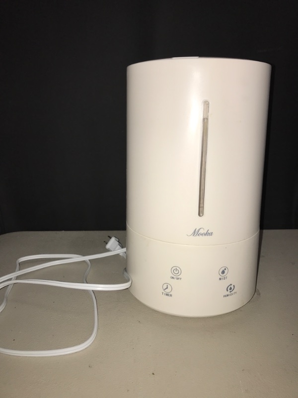 Photo 3 of Mooka Humidifier, 4.5L(1.2Gal) Cool Mist Humidifier, Top Fill Cool Mist Humidifier for Bedroom, Large Room, Quiet Operation, 13-40 Hours, Auto Shut-Off Product Name