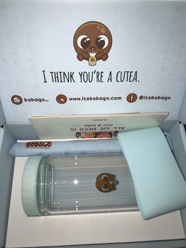 Photo 5 of Reusable Boba Cup with Straw, Bubble Tea Cup with Recipe Book, Reusable Boba Cups with Lids, Boba Tumbler, Boba Tea Cup and Boba Jar, Bubble Tea Gift Set with Cup 17 ounce… (Sky Blue, 20oz)