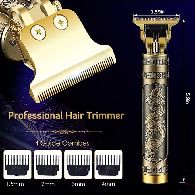 Photo 1 of Professional Cordless Hair Trimmer, T-Blade Hair Clippers for Men, Zero Gapped Trimmer Rechargeable Beard Trimmer Edgers Clippers, 1600.0 Ounce