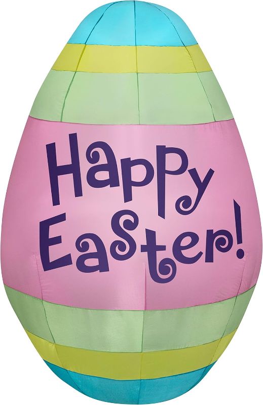 Photo 2 of Gemmy Airblown Inflatable Easter Egg, 5.5 ft Tall, Pink