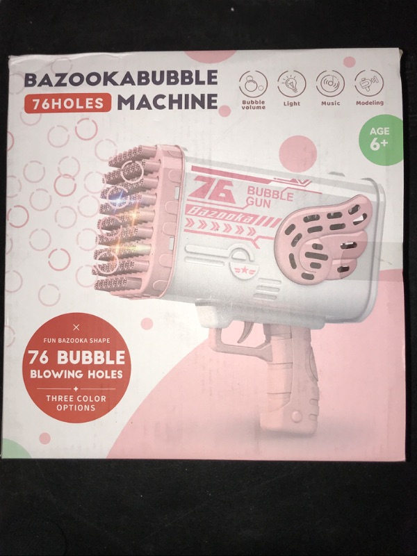 Photo 3 of Bazooka Bubble Gun (Pink)