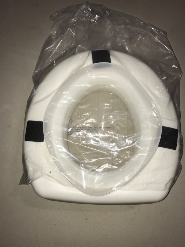 Photo 2 of HealthSmart Enhanced Comfort 5" Raised (Round) Toilet Seat Riser | 3 Slip Resistant Pads | FSA/HSA Eligible | Toilet Seat Risers for Seniors | Padded Toilet Seat Elevation | 15.7 x 15.2 x 6.1