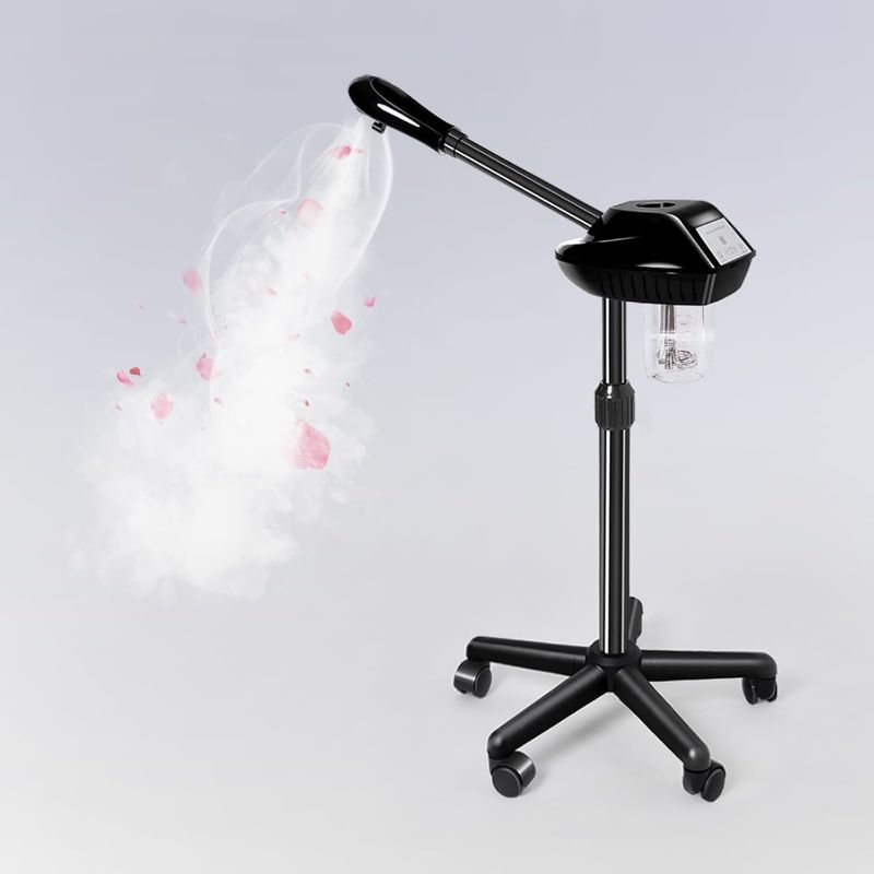 Photo 1 of Facial Steamer, Face Steamer on on Wheels with More Steam, Adjustable Height for Face Steamer Suitable for Personal Home and Professional Personal Care Places?Moisturizing and Hydrating.