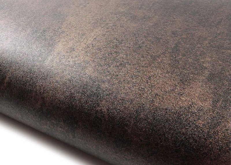 Photo 1 of ROSEROSA Peel and Stick PVC Faux Metal Self-Adhesive Wallpaper Covering Counter Top Shelf Liner Imperial (MG265 : 2.00 Feet X 6.56 Feet) Bronze