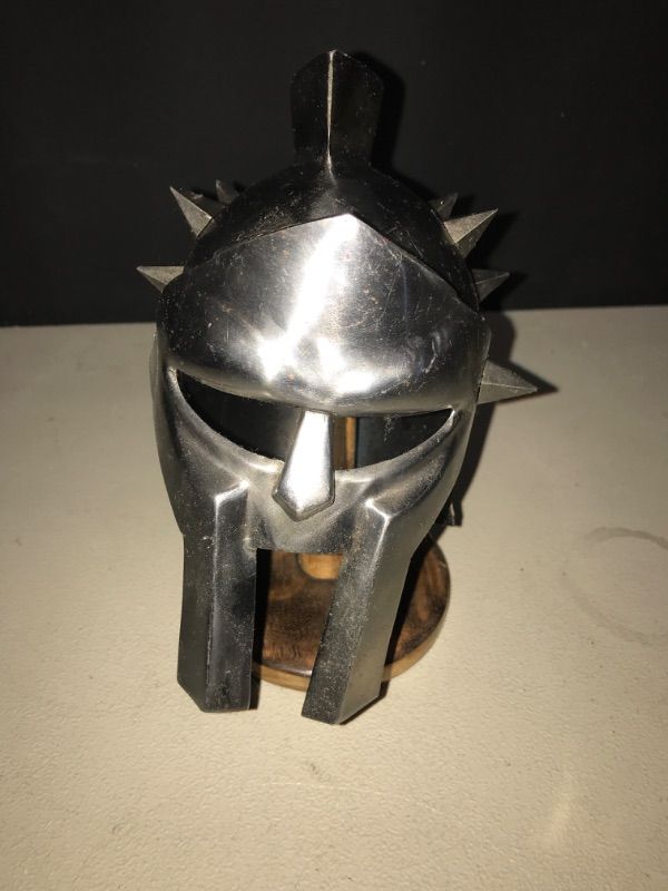 Photo 2 of Handmade Adjustable Medieval Armor Stainless Steel Spiked Silver Viking Helmet for Roleplay & Cosplay with Intricate Detailing