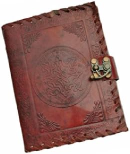 Photo 1 of SZCO Supplies Celtic Design Leather Journal with Lock