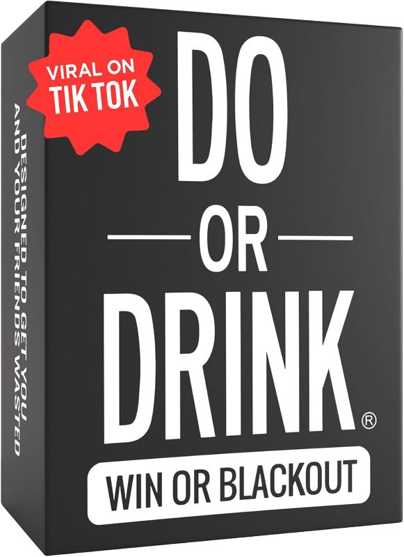 Photo 1 of Do or Drink Drinking Card Games for Adults - Fun Adult Games for Game Night & Parties - 21st Birthday Gift & Bachelorette Party Games with 350 Cards & 175 Challenges That Will Get You Drinking