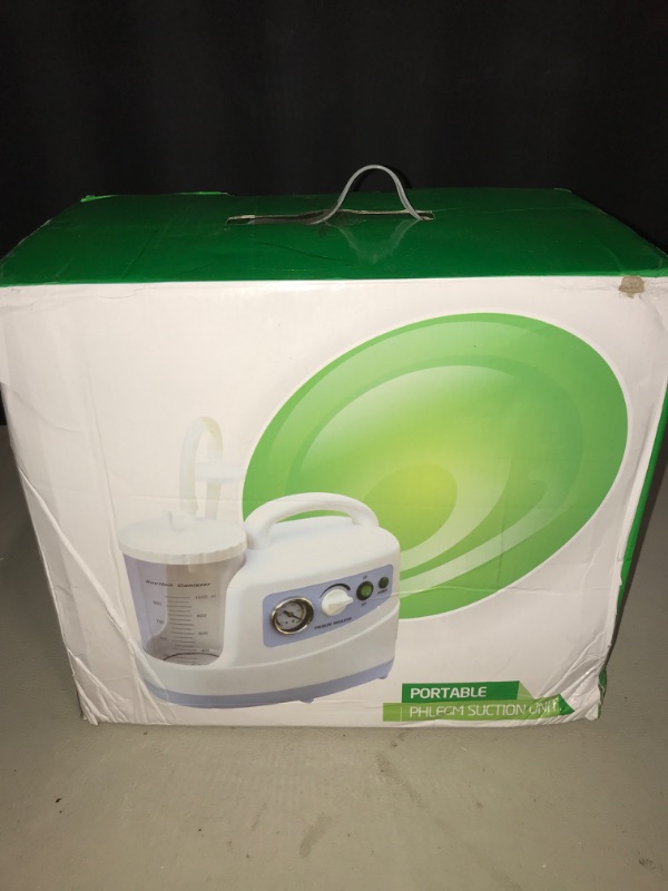 Photo 3 of Portable Vacuum Suction Unit, 1000mL Veterinary Suction Machine for Home Use, 11.81 * 6.3 * 10.63in