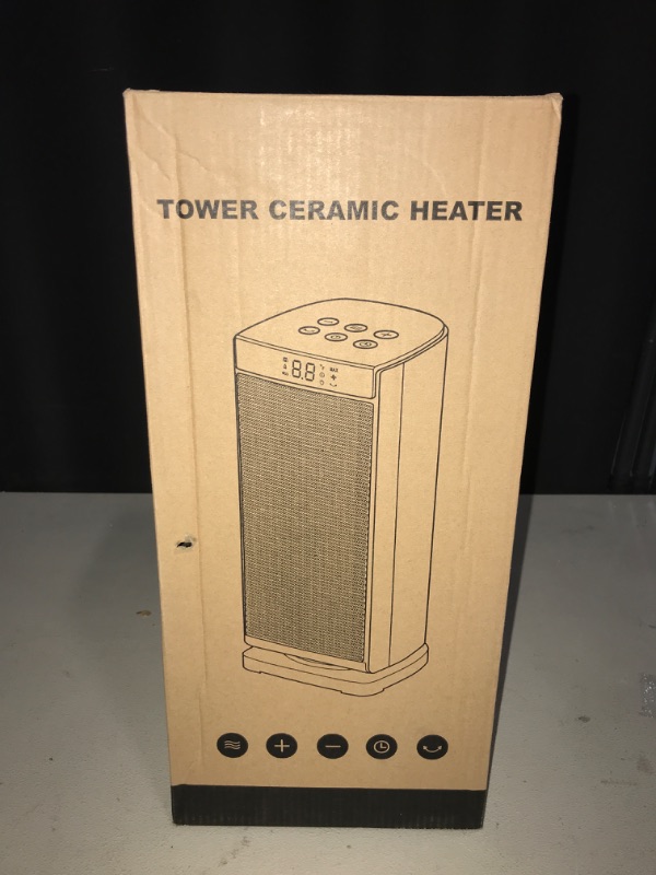 Photo 3 of Sunnote Space Heater for Indoor Use, 1500W Fast Heating, Electric & Portable Ceramic Heaters with Thermostat, 5 Modes, 24Hrs Timer, 80°Oscillating Room Heater with Remote, Safe for Office Bedroom Use