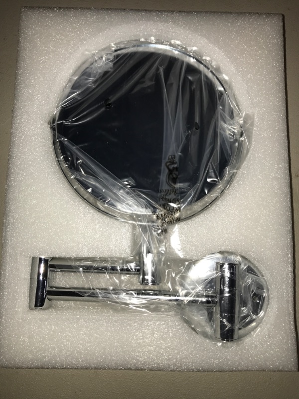 Photo 1 of Makeup Mirror LED 1X/5X Magnification Wall Mounted Adjustable Makeup Mirror Dual Arm Extend 2-Face Cosmetic Mirror
