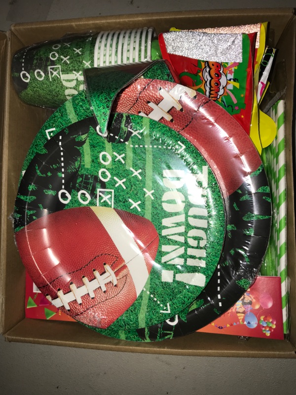 Photo 2 of 22 Piece Football Party Supplies Decorations Set