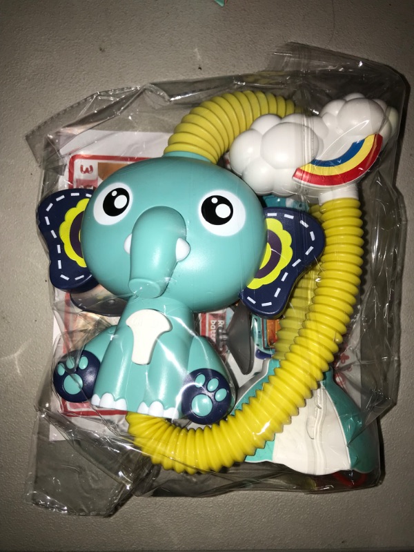 Photo 2 of Baby Bath Shower Head Baby Bath Toys Elephant Water Pumps and Trunk Spout Rinser for Newborn Babies|Bath Toys