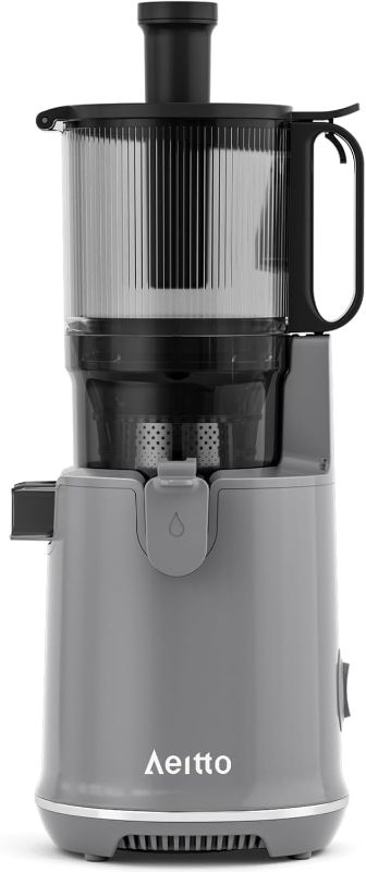 Photo 1 of Aeitto Cold Press Juicer with 5.3" Wide Mouth, 250W Whole Fruit juicer, 1.7L Large Capacity Juice Extractor for Vegetable and Fruit, Easy to Clean with Brush