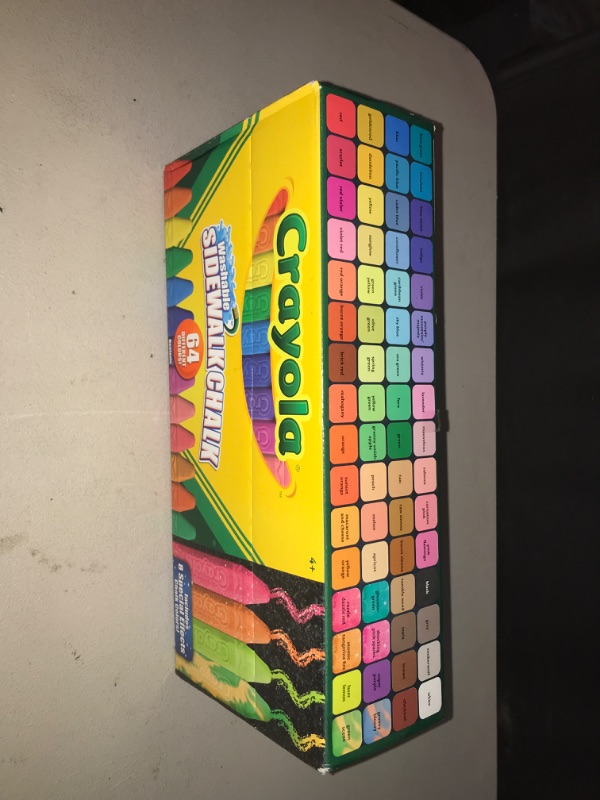 Photo 1 of Crayola Ultimate Washable Chalk Collection (64ct), Bulk Sidewalk Chalk, Outdoor Chalk for Kids, Anti-Roll Sticks, School Supplies