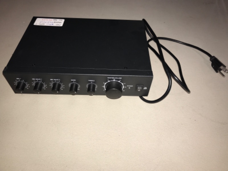 Photo 2 of Monoprice Commercial Audio 60W 3ch 100/70V Mixer Amp (No Logo)