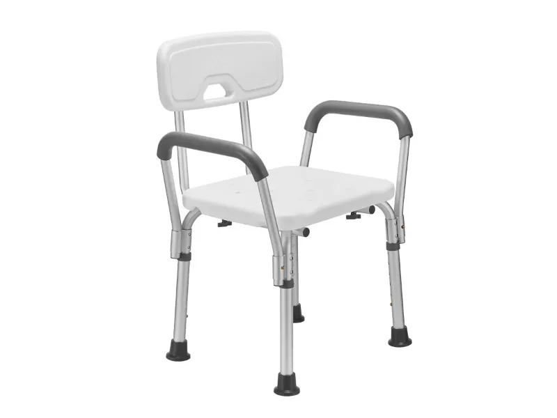 Photo 1 of Height Adjustable Bathtub Shower Chair for Inside Shower, Portable Bath Seat, 300 lbs with Arms and Back, for Elderly, Adults and Disabled