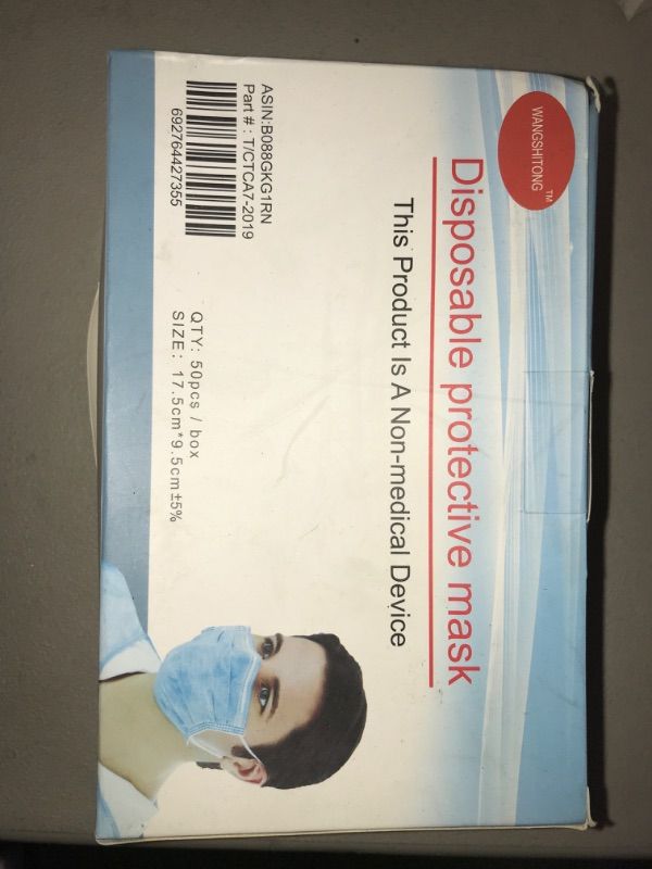 Photo 2 of Disposable Face Masks - 50 pack