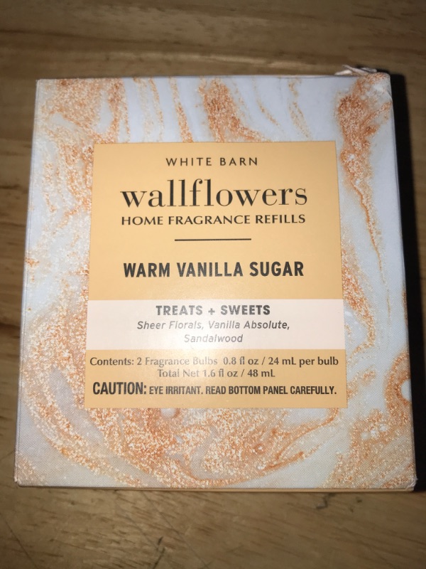 Photo 2 of Warm Vanilla Sugar Wallflowers Fragrance Bulbs 2 pk - .8 oz each- by The White Barn Candle Co.