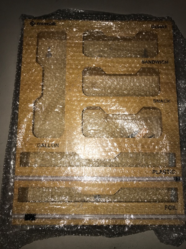 Photo 1 of Foil and Plastic Wrap Organizer, Bamboo Ziplock Bag ,6 in 1 Aluminum Dispenser with Cutter,Tin Baggie Organizer for Drawer,Kichen Organization and Storage