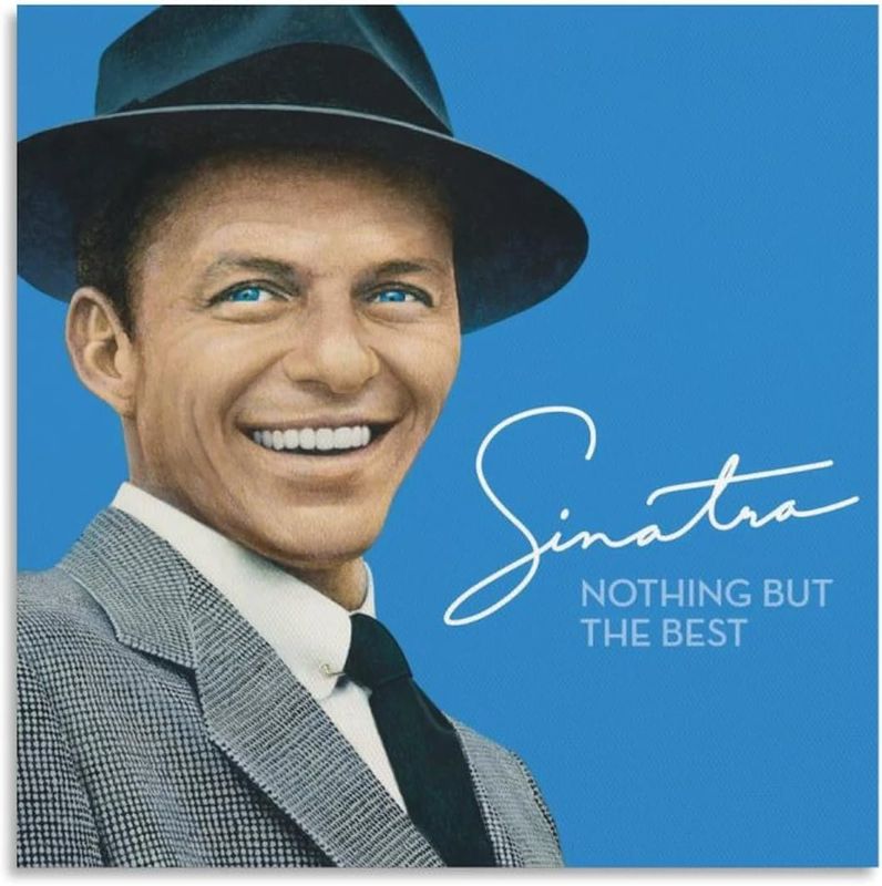 Photo 1 of DAXXIN Frank Sinatra Canvas Poster Wall Decorative Art Painting Living Room Bedroom Decoration Gift Unframe-style12x12inch(30x30cm)