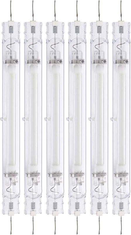 Photo 1 of MH1000Watt Double Ended Metal Halide Grow Light Bulb,PPF 1400 mol/s,CCT10000K,CRI 90+ Full Spectrum for Vegetative Stages of Growth & Finishing, 5 Pack