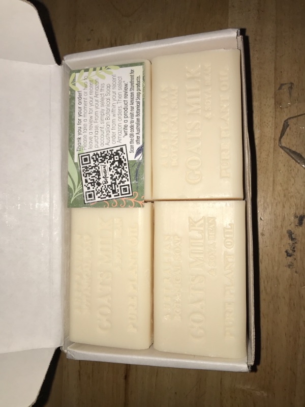 Photo 3 of Australian Botanical Soap Goats Milk and Soya Bean Oil Triple-Milled, 8 Bars - Packaging May Vary