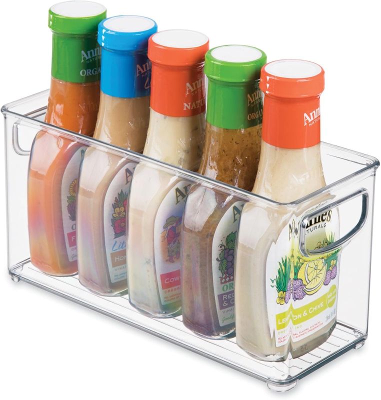 Photo 1 of Idesign Linus Bpa-Free Plastic Stackable Organizer Storage Bin With Handles For Kitchen, Pantry, Bathroom, Small,10” X 4” X 5”