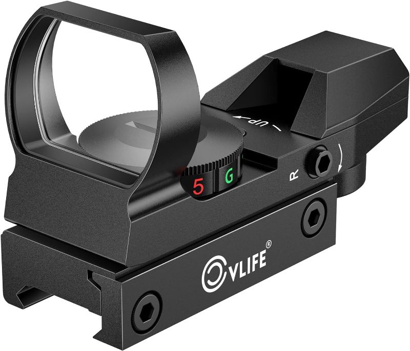 Photo 1 of CVLIFE 1X22X33 Red Green Dot Gun Sight Scope Reflex Sight with 20mm Rail