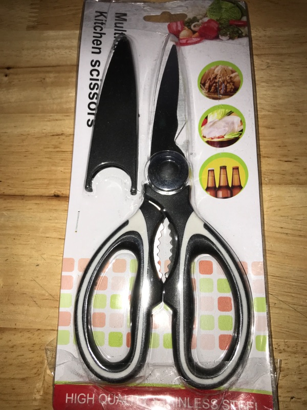 Photo 2 of Kitchen Scissors Stainless Steel Sharp Blades - Multipurpose Kitchen Scissors Heavy Duty for Meat, Chicken, Fish, Vegetables, and Herbs – Bottle Opener