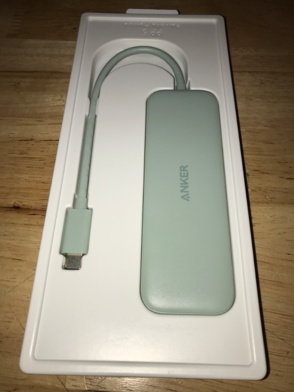 Photo 2 of Anker 332 USB-C Hub (5-in-1) with 4K HDMI Display, 5Gbps USB-C Data Port and 2 5Gbps USB-A Data Ports and for MacBook Pro, MacBook Air, Dell XPS, Lenovo Thinkpad, HP Laptops and More(Green)