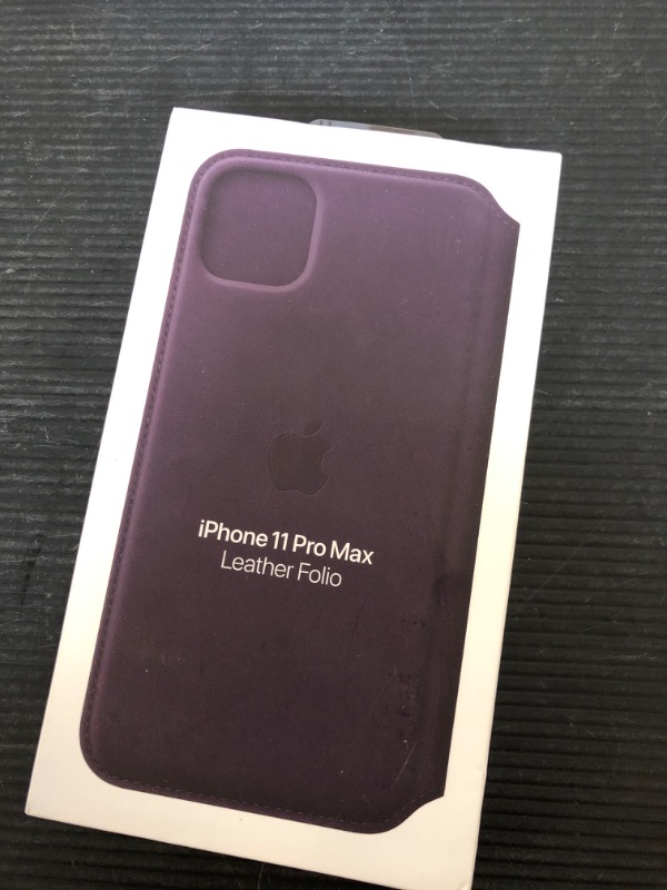 Photo 2 of iPhone 11 Pro Max Leather Folio - Aubergine