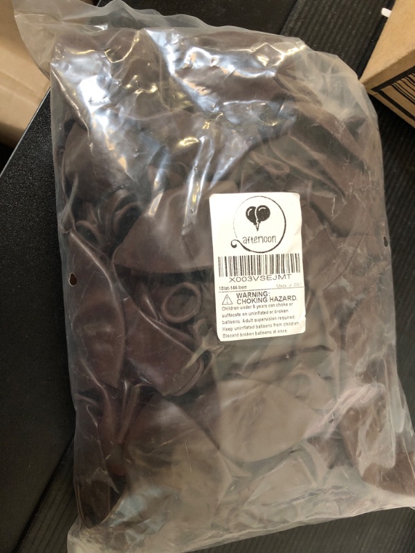 Photo 1 of AFTERLOON® Biodegradable Balloons 144 pcs Coffee Brown 10 Inch, Matte Color Thickened Extra Strong Latex Helium Float, for Baby Shower Gender Reveal Garland Arch Wedding Birthday Party Decorations Pack of 144 Coffee Brown