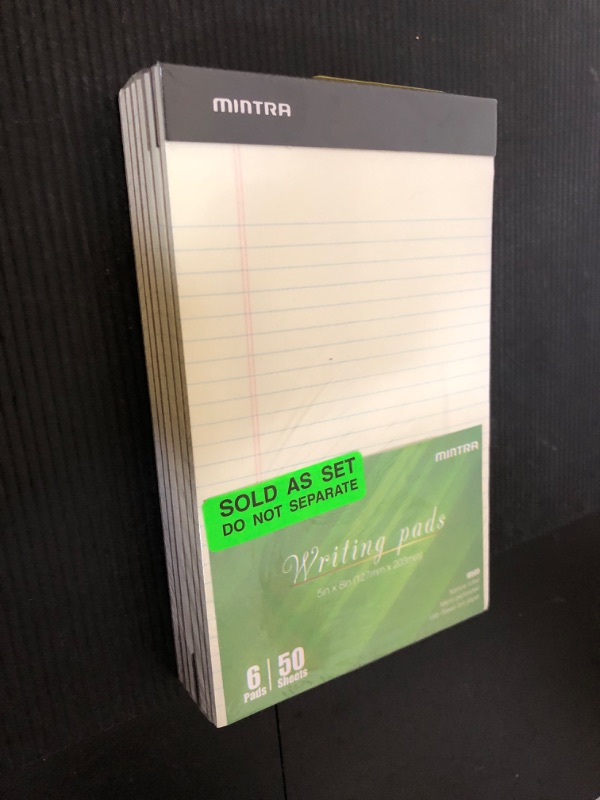 Photo 2 of Mintra Office Legal Pads, ((Basic 6pk - (Green Paper) (5in x 8in (Narrow Ruled), 6pk (Green Tint)) 5in x 8in (Narrow Ruled) 6pk (Green Tint)