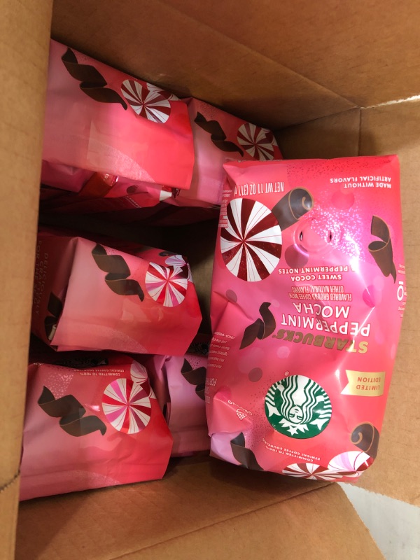 Photo 2 of 6pcs exp date 01/2024   Starbucks Limited Edition Ground Coffee (Peppermint Mocha, 11 Ounce  