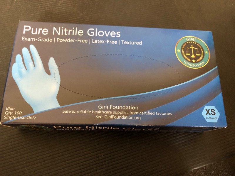 Photo 1 of  100pcs Disposable Nitrile Gloves Powder/Latex Free Size XS