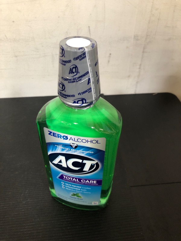 Photo 2 of ACT Total Care Zero Alcohol Anticavity Fluoride Mouthwash 33.8 fl. oz. Fresh Mint