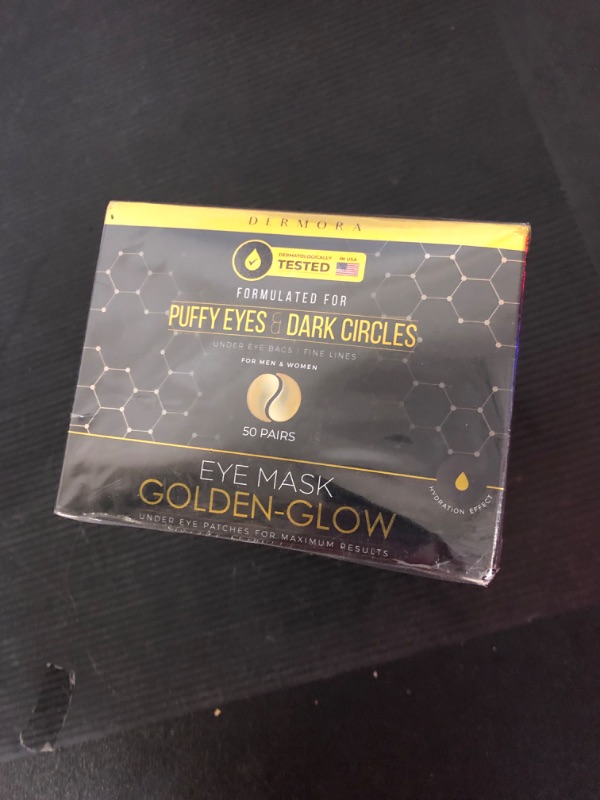 Photo 2 of 24K Gold Eye Mask– 50 Pairs - Puffy Eyes and Dark Circles Treatments – Look Less Tired and Reduce Wrinkles and Fine Lines Undereye