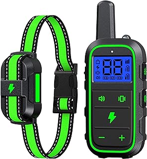Photo 1 of DogStop Dog Training Collar Electric Dog Shock Collar with 4 Training Modes and Waterproof Rechargeable Remote Range 3300Ft for Large Medium Small Dogs (Green) https://a.co/d/05Q7YVhX