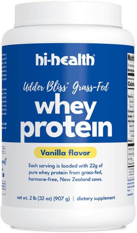 Photo 1 of Fed, Hormone-Free Udder Bliss Whey Protein Powder, Vanilla (2 Pounds)